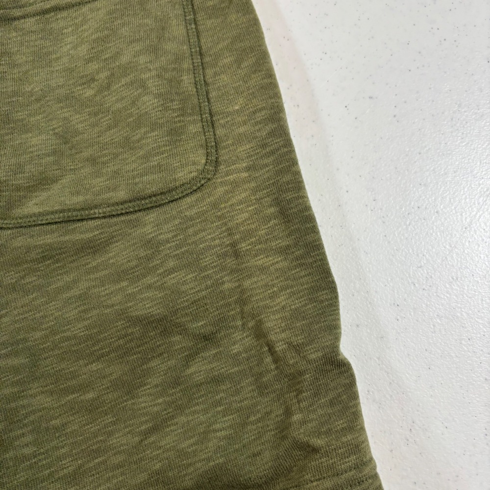 Pair of Thieves Mens Lounge Shorts Olive Green Slub Knit Drawstring Size M - Picture 10 of 10